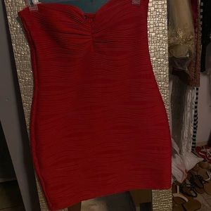 Red tight dress size medium